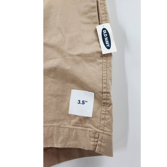 NWT New Old Navy Everyday Shorts 3.5 Inch Inseam Kakhi Shorts Longer Length 10 - Picture 3 of 3